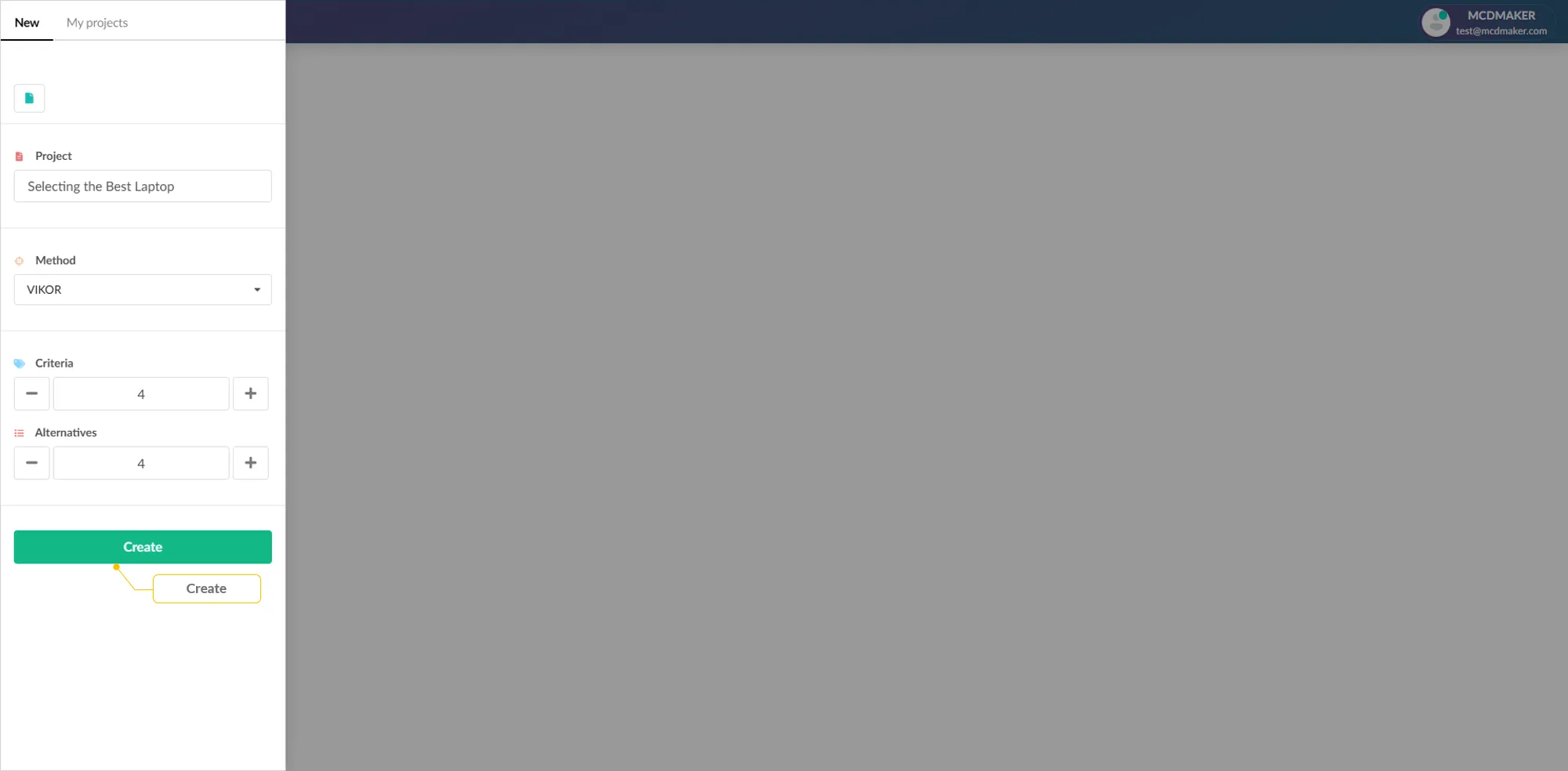 Create Button
